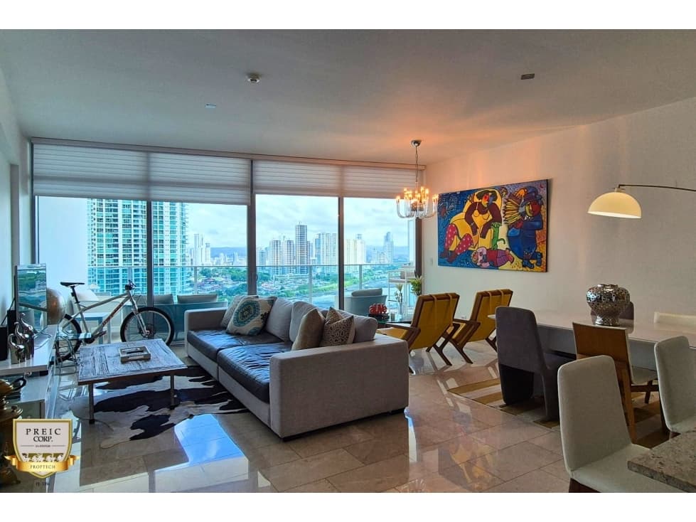 Apartamento 1 hab con vista al mar en Punta Pacífica, The Grand Tower